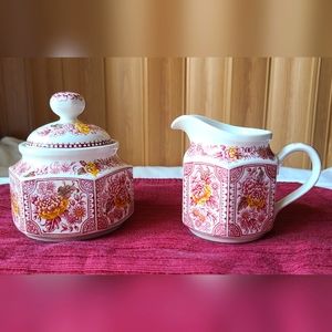 1960's Set: 'Canterbury' Creamer & Sugar Bowl